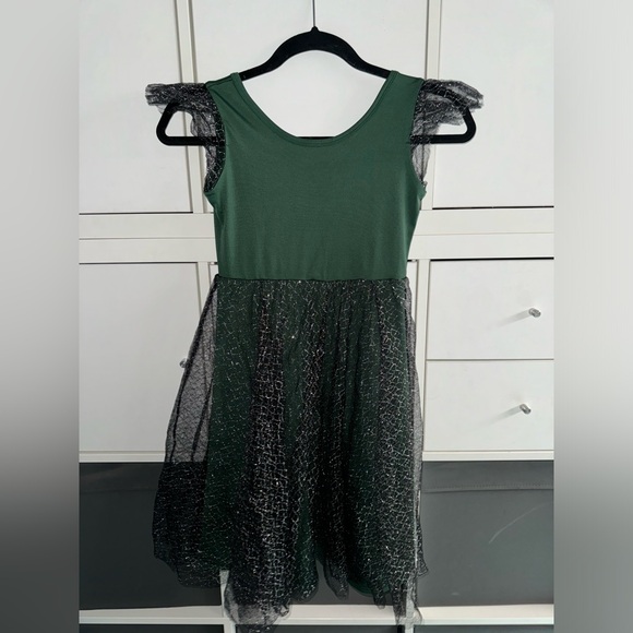 Dot Dot Smile Deluxe Green Halloween Witch Kitty Dress 8/10 - Picture 1 of 6